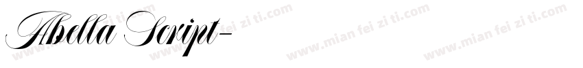 Abella Script字体转换